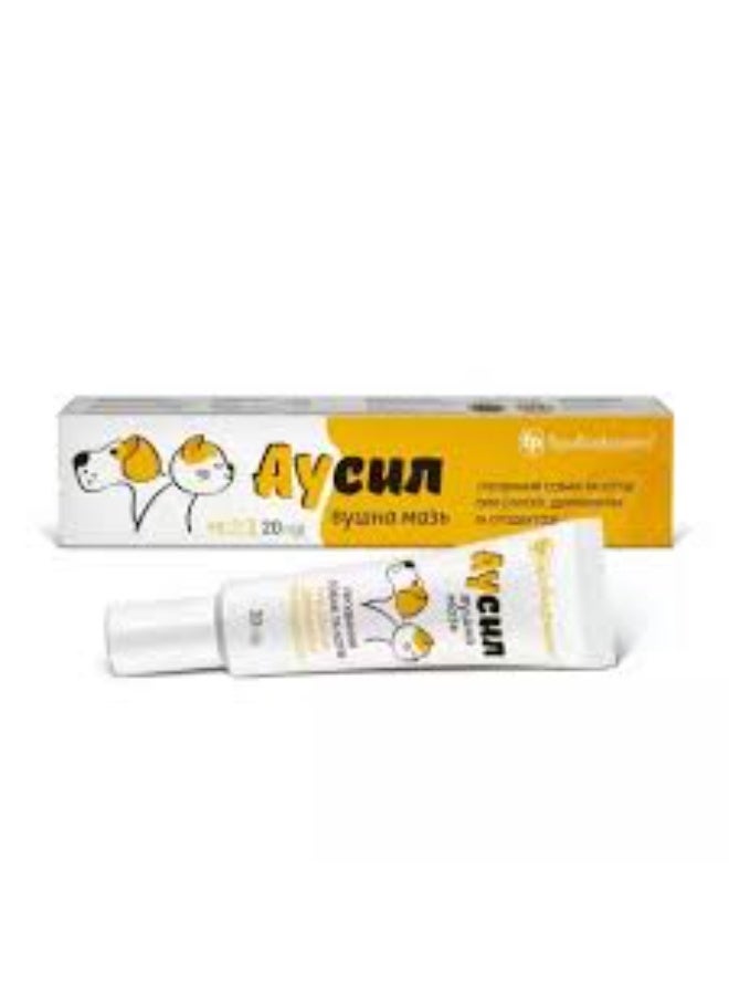 بروفا فارما أيكون مرهم أذن للحيوانات الأليفة عناية لطيفة وسهلة الاستخدام، 20 جم